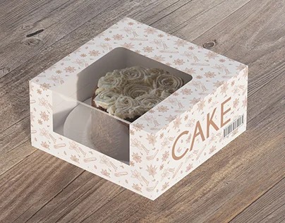 L Window Cake Box